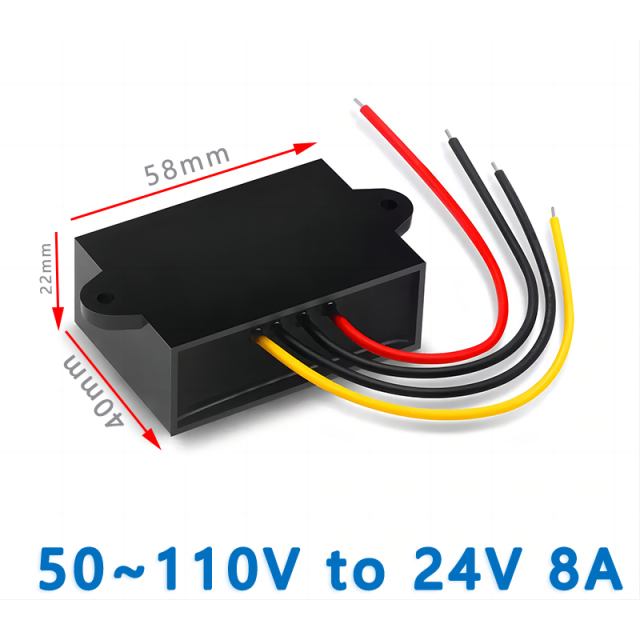 Input  DC   36V 48V(30~60V) or  60V(30~72V) or 72V(30~80V)  or  80V（40~96V）or 100V(50~110V) to Output DC 24V  1A 2A  3A 5A 8A Non-isolated  DC to DC  converter