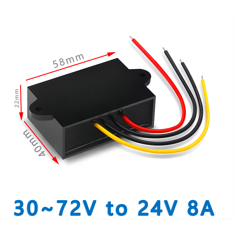 Input  DC   36V 48V(30~60V) or  60V(30~72V) or 72V(30~80V)  or  80V（40~96V）or 100V(50~110V) to Output DC 24V  1A 2A  3A 5A 8A Non-isolated  DC to DC  converter