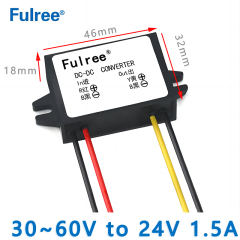 12Vdc 24Vdc to 5Vdc Converter 12V 24V to 5V 3A 5A 10A 15A DC Buck Voltage Converter Step Down Power Module for GPS DVR Camera