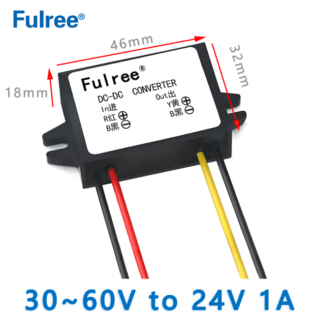 Input  DC   36V 48V(30~60V) or  60V(30~72V) or 72V(30~80V)  or  80V（40~96V）or 100V(50~110V) to Output DC 24V  1A 2A  3A 5A 8A Non-isolated  DC to DC  converter
