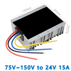 High quality  Input  DC  100V (75V~150V)   to Output DC 24V  1A 2A  3A 5A 8A  10A   15A  20A     Isolated DC  to DC  Converter