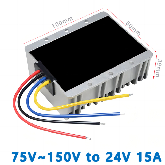 High quality  Input  DC  100V (75V~150V)   to Output DC 24V  1A 2A  3A 5A 8A  10A   15A  20A     Isolated DC  to DC  Converter