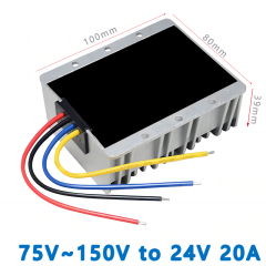 High quality  Input  DC  100V (75V~150V)   to Output DC 24V  1A 2A  3A 5A 8A  10A   15A  20A     Isolated DC  to DC  Converter