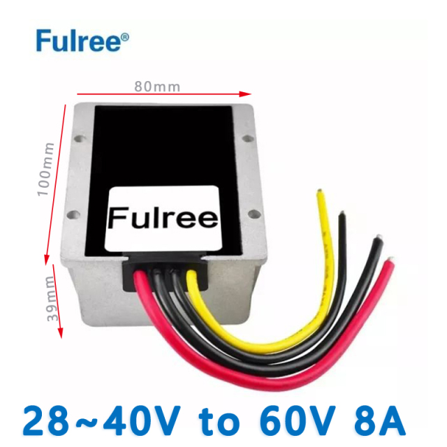 Input  DC  12V/24V (10~30V)  or  36V（28~40V） to Output DC  60V 3A  5A 6A 8A 10A boost DC-DC converter