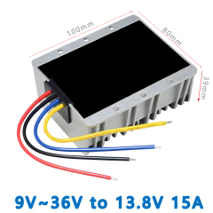 isolated Buck Boost Converter Input DC  12V   24V ( 9-36V)to  Output DC  13.8V   15A/20A/25A    DC Regulated Power Supply