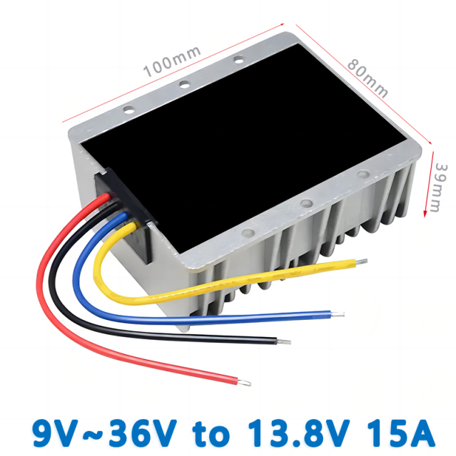 isolated Buck Boost Converter Input DC  12V   24V ( 9-36V)to  Output DC  13.8V   15A/20A/25A    DC Regulated Power Supply