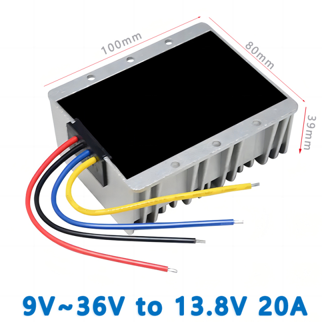 isolated Buck Boost Converter Input DC  12V   24V ( 9-36V)to  Output DC  13.8V   15A/20A/25A    DC Regulated Power Supply
