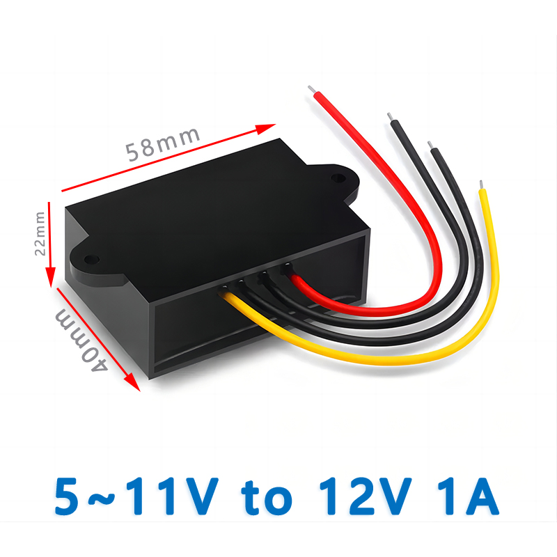 Input  DC  5V 6V 7V 8V 9V 10V 11V ( 5-11V) to Output DC  12V 1A 2A 3A 4A  5A  6A 8A 10A Boost Step Up DC  to DC Converter
