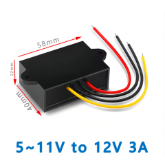 Input  DC  5V 6V 7V 8V 9V 10V 11V ( 5-11V) to Output DC  12V 1A 2A 3A 4A  5A  6A 8A 10A Boost Step Up DC  to DC Converter