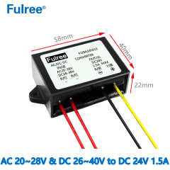Imput AC20-28V and DC26-40V to DC Output  24V 1A 1.5A  2A 3A 5A 6A  DC Power Converter