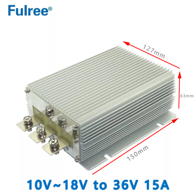 High Power Fulree Input  DC 12V(10-18V )  to  Output DC  36V  15A 20A Step Up  DC Converter Electric Bike Scooter  Boost Voltage Supply Module