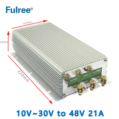 India Hot Selling Fulree  Input  DC  12V 24V ( 10-25V) to Output DC  48V 10A  15A   20A 21A  30A DC DC Step Up Converter