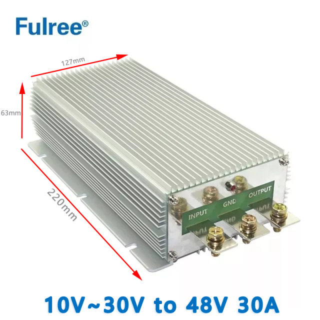 India Hot Selling Fulree  Input  DC  12V 24V ( 10-25V) to Output DC  48V 10A  15A   20A 21A  30A DC DC Step Up Converter