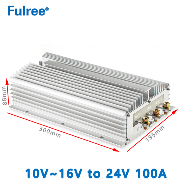 Fulree  Input  DC 12V(10-16V ) to Output DC  24V 25A 30A   40A  50A  80A 100A  600W 720W  960W   1200W  1920W 2400W   DC TO  DC Step Up Converter