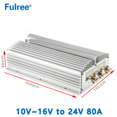 Fulree  Input  DC 12V(10-16V ) to Output DC  24V 25A 30A   40A  50A  80A 100A  600W 720W  960W   1200W  1920W 2400W   DC TO  DC Step Up Converter