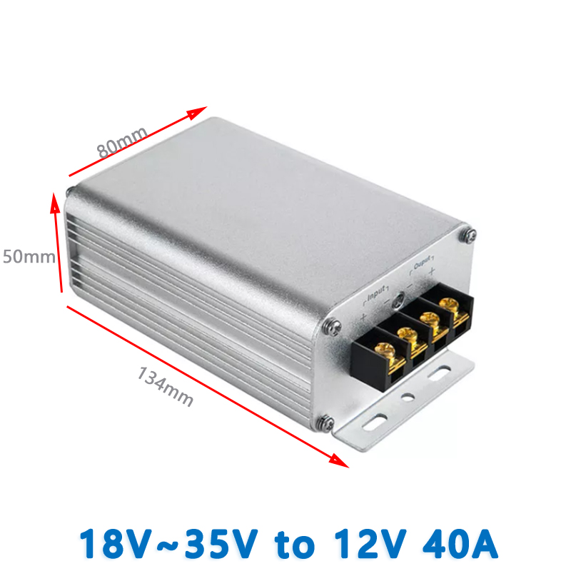 Input  DC 24V(18v-35v)/ 36V 48V(35-60V) to output    DC  12v   40A  50A  60A   150A 165A 200A    DC DC Converter Step Down Buck High Power Supply