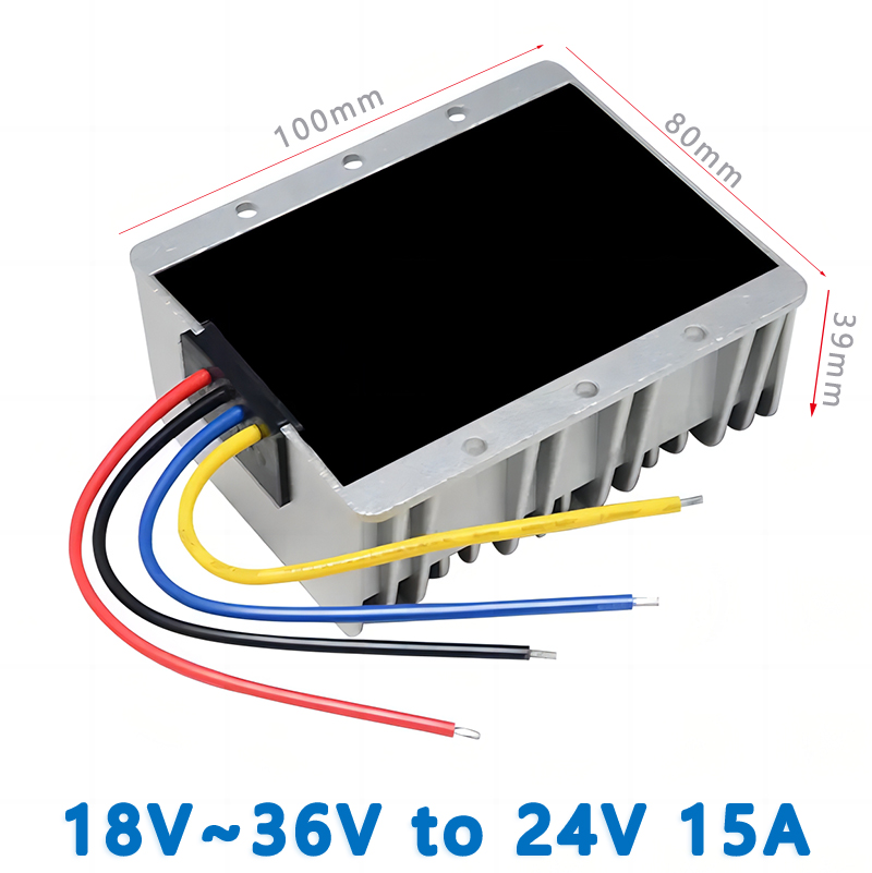 Isolated DC to DC converter Input DC 24V (18-36V) to Output DC 12V 15A ...