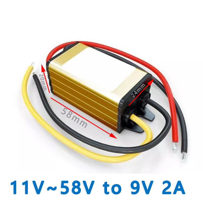 Fulree  Input  DC 12V 24V 36V 48V( 11V~58V) to Output  DC 9V  1A 2A 3A  DC-DC converter