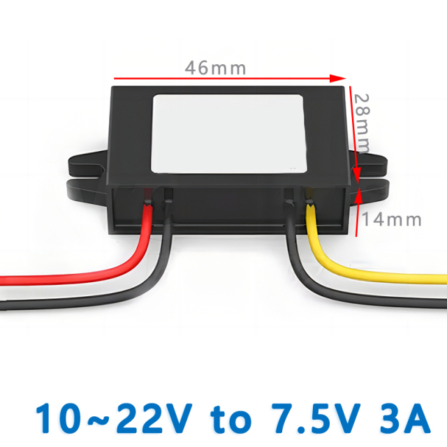 Input  DC  12V(8V-22v) to Output DC  3.3V  3.7v  4.2v  5v 6v 7.5v 9v  3A     step-down  Ultra thin  DC to DC converter