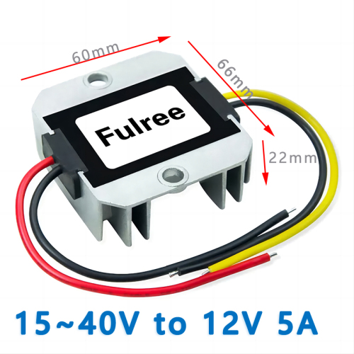 Input  DC  24V (15-40V) to  Output DC 12V 2A / 3A / 5A Max   DC  converter Car CCTV DVR Camera Monitoring Power Supply