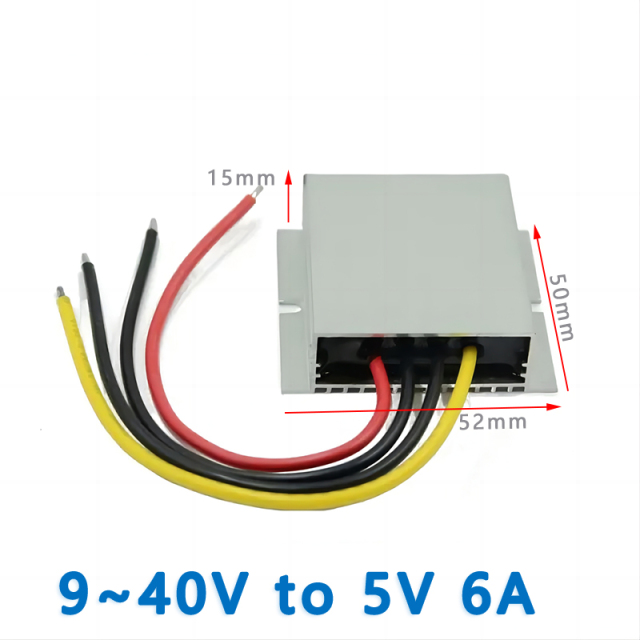 Input  DC 12V24V (9~40V)  36V48V(20~60V) to  Output DC 5V   2A 3A 5A 6A 8A 10A    White aluminum shell  DC to DC Step Down  Converter