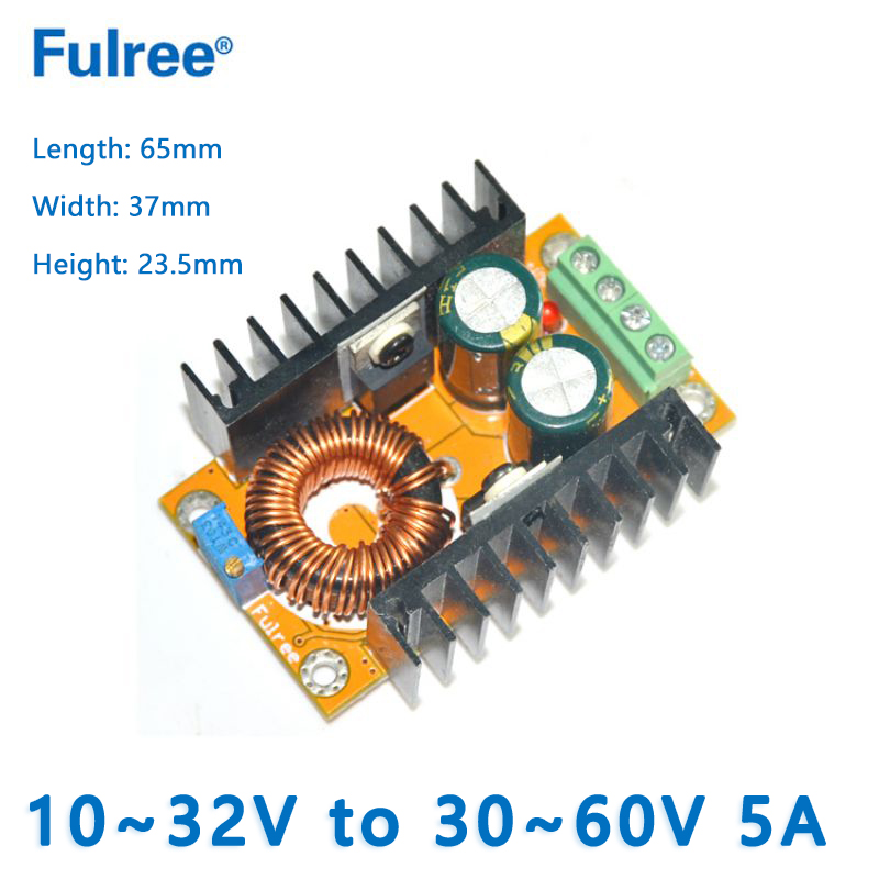 DC DC Boost Converter  Input  DC 12V (10-32V) to Output DC 17V 19V 24V 30V 32V (12-35V)  40V 48V 50V (36-60V)  5A 10A   Adjustable Step Up Module Voltage Regulator
