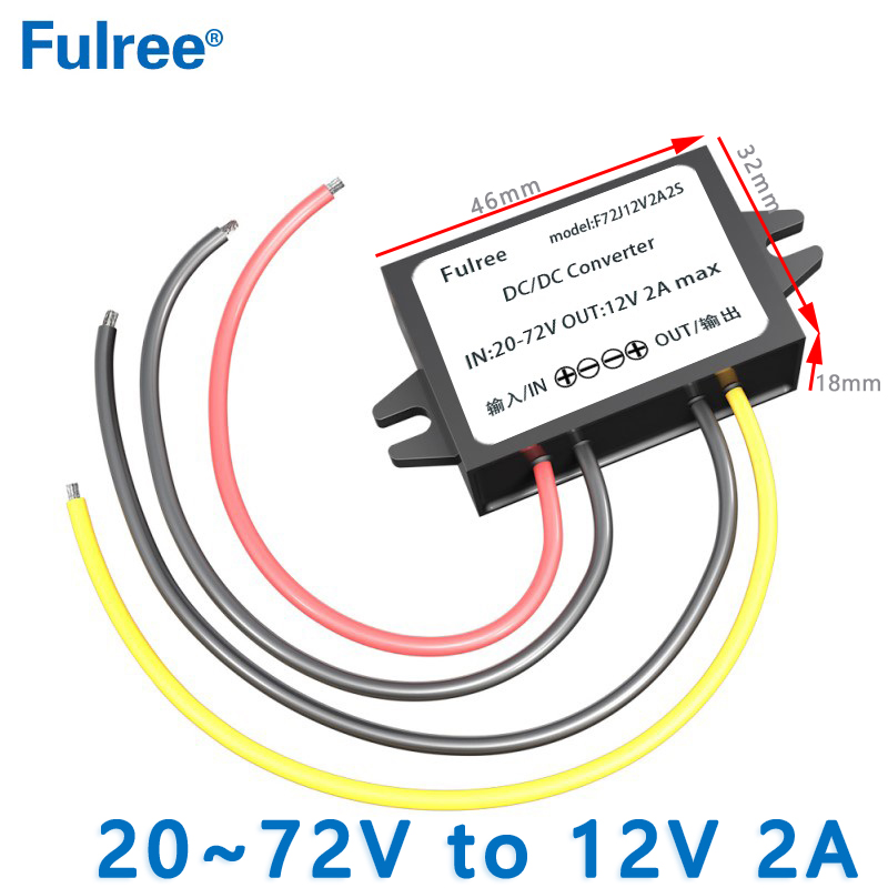 Input  DC  24V 36V 48V 60V (20-72V )to  Output DC   12V 1A 2A 3A 5A 6A 8A 10A 15A 20A 25A  DC  to  DC Buck Power Converter