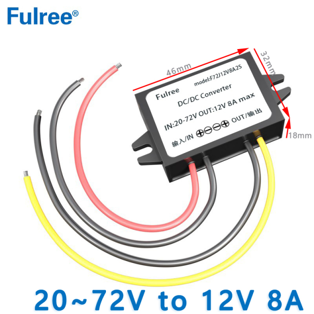Input  DC  24V 36V 48V 60V (20-72V )to  Output DC   12V 1A 2A 3A 5A 6A 8A 10A 15A 20A 25A  DC  to  DC Buck Power Converter