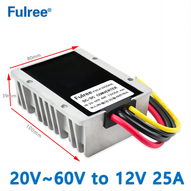 Input  DC  24V 36V  48V  （20V~60V）to Output DC 12V  1A 2A 3A  5A   6A  8A 10A 15A  20A  25A  30A  DC  to DC Converter