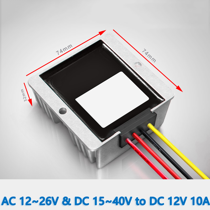 Imput AC 12-26V  and  DC 15-40V  to  Output DC 12V  5A / 6A /  8A / 10A  Max AC/DC to DC converter    Car CCTV DVR Security Camera Power Supply