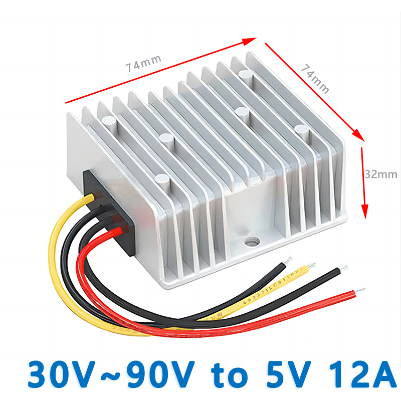 Input  DC 36V 48V 60V 72V (30-90V) to Output DC   5V 1A 2A 3A 5A 8A  10A 12A  15A 20A DC DC Converter