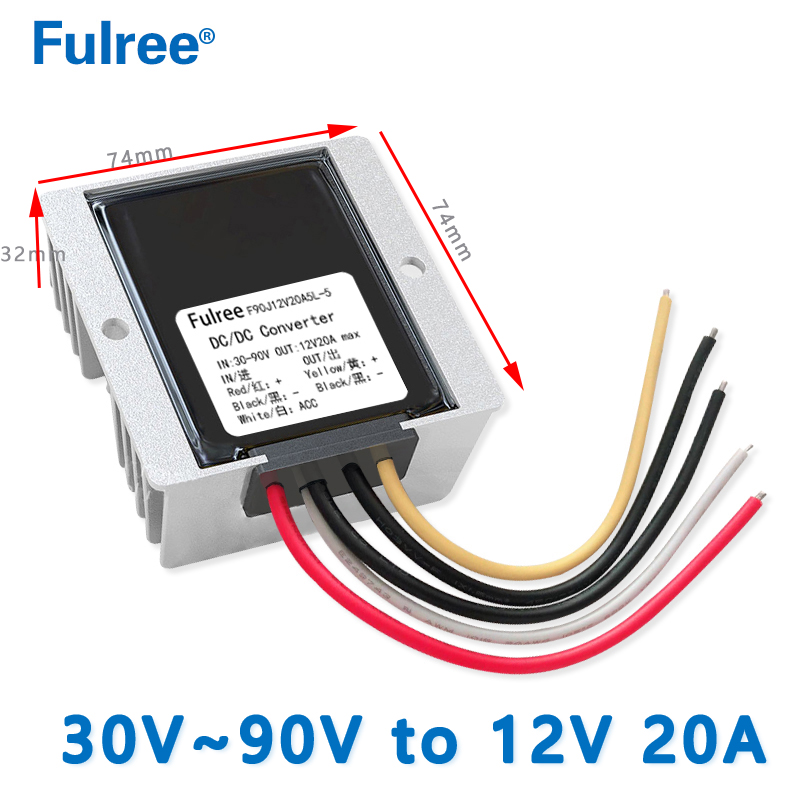 12v To 5v Step Down Converter 24V To 12V 10A 120W DC DC Step Down Converter  Voltage Regulator 24 Volt To 12 Volt Converter 30-90Vto 24V 10A 240W step-down DC converter voltage regulator