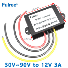 Input DC 36V 48V 60V 72V( 30-90V) to Output DC 12V  3A 5A 8A  10A 12A  15A 20A DC to DC Converter ACC Enable Cable