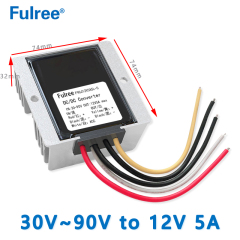 Input DC 36V 48V 60V 72V( 30-90V) to Output DC 12V  3A 5A 8A  10A 12A  15A 20A DC to DC Converter ACC Enable Cable