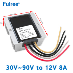 Input DC 36V 48V 60V 72V( 30-90V) to Output DC 12V  3A 5A 8A  10A 12A  15A 20A DC to DC Converter ACC Enable Cable