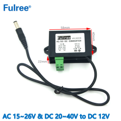 Input AC/DC 24V （AC 15-26V  and DC 20-40V）   to    Output DC   12V  3A  max   AC/DC to DC converter  Supply for Car Stereo,CCTV Monitor