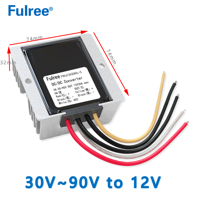 Input DC 36V 48V 60V 72V( 30-90V) to Output DC 12V 3A 5A 8A 10A 12A 15A ...