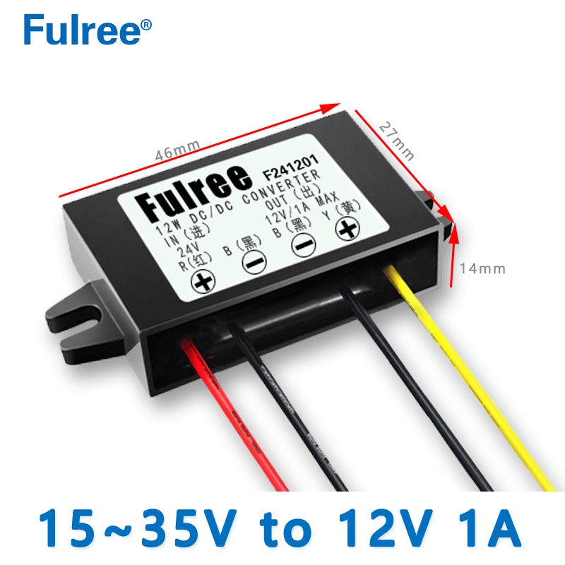 Input DC   24V( 15-35V) to Output DC  12V 1A 1.5A   2A  3A 5A Step Down   DC to DC  Converter CCTV Camera Buck Power Supply Module