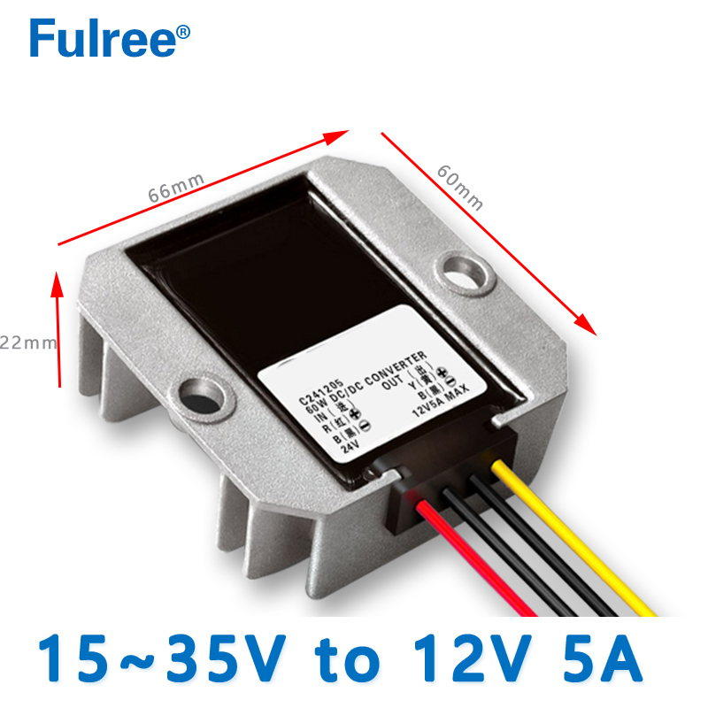 Input DC   24V( 15-35V) to Output DC  12V 1A 1.5A   2A  3A 5A Step Down   DC to DC  Converter CCTV Camera Buck Power Supply Module