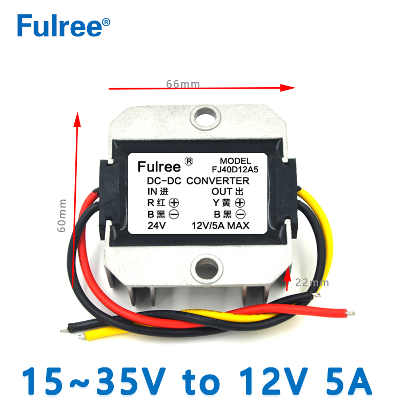 Input DC   24V( 15-35V) to Output DC  12V 1A 1.5A   2A  3A 5A Step Down   DC to DC  Converter CCTV Camera Buck Power Supply Module