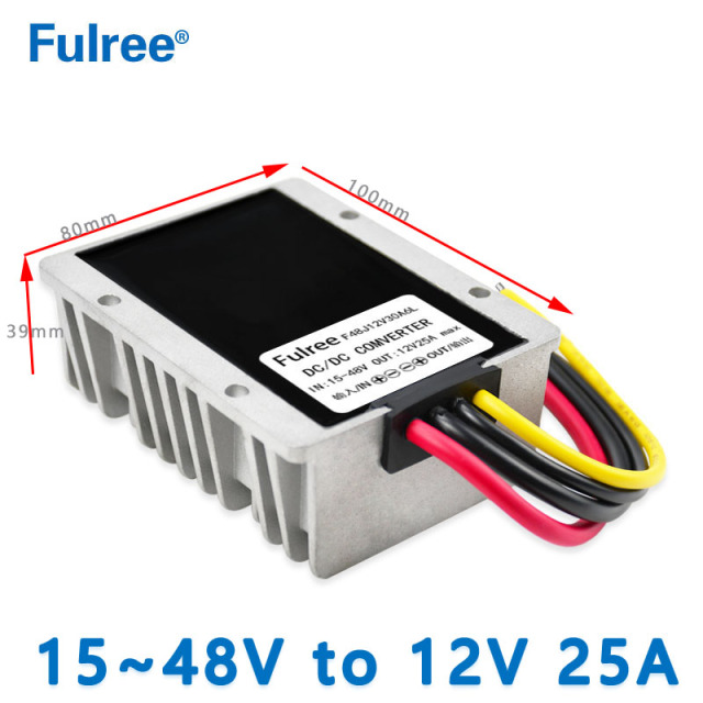 Truck Converter 36V 24V to 12V 25A 300W 30A 360W DC DC Step Down Voltage Converter 36VDC 24VDC to 12VDC 30AMP