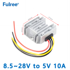 Input  DC 12V(8.5-28V)to Output  DC 5V 8A  10A DC-DC converter