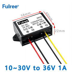 Waterproof Step Up DC DC Converter Input  DC 12V 24V (10-30V)to  Output DC  36V 1A 36W 2A 72W Boost Car Power Converter