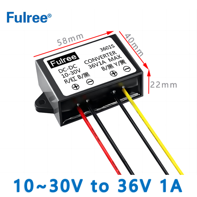 Waterproof Step Up DC DC Converter Input  DC 12V 24V (10-30V)to  Output DC  36V 1A 36W 2A 72W Boost Car Power Converter