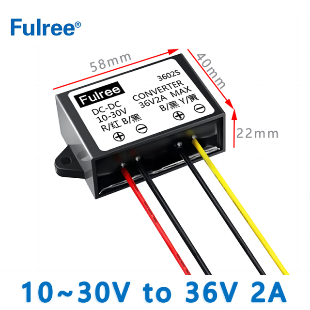 Waterproof Step Up DC DC Converter Input  DC 12V 24V (10-30V)to  Output DC  36V 1A 36W 2A 72W Boost Car Power Converter