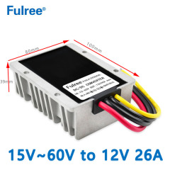 Input DC   72V 60V 48V 36V 24V（DC 15-60V / DC 30-80V） to Output DC   12V  22A  26A   250W 300W Buck Voltage Step Down Truck Converter Regulator