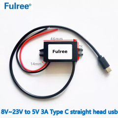 Input DC 12V （8-23V ）to  Output DC  5V  3A   15W Max Micro USB 5Pin Male Plug Connector Adapter Car Phone Charger DC DC Converter DVR Dash Cam Power Supply