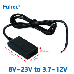 Quick Charge QC3.0 Car Phone Charger Input DC 12V (8V-23V) to   Output DC  5V 9V 12V (3.7-12V) Type A Female USB Output   DC-DC  Converter