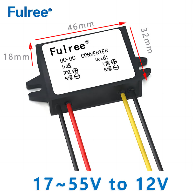 24V 36V DC to 12V 3A DC Voltage Converter Step Down Transformer 24Vdc 36Vdc to 12Vdc Buck Module DC24V to DC12V
