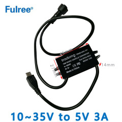 15W DC/DC Vehicle Converter Input   DC  12/24V ( 10-35V)  to Output DC 5V 3A Max with Micro USB for Trackimo GPS Tracker TRKM-UNC-101
